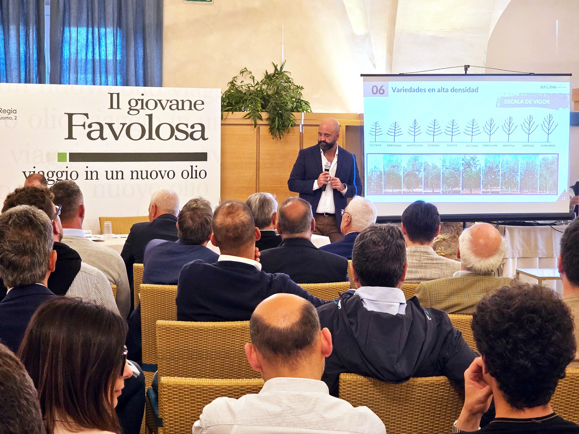 Juan Carlos Canasveras (BALAM Agriculture) interviene en el evento `Viaggio in un nuovo olio`