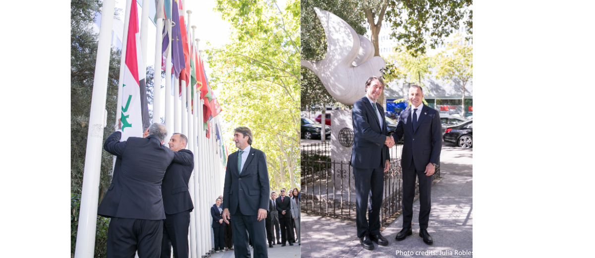 IRAQ`S FLAG RAISED AT IOC HEADQUARTERS TO CELEBRATE ITS MEMBERSHIP
